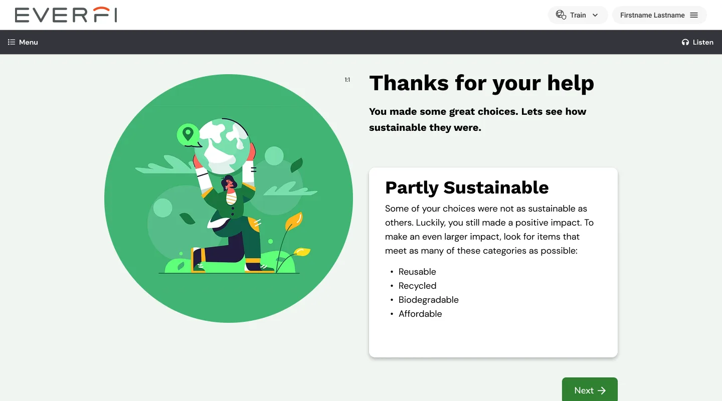 Proof of concept — game results, below 60% score