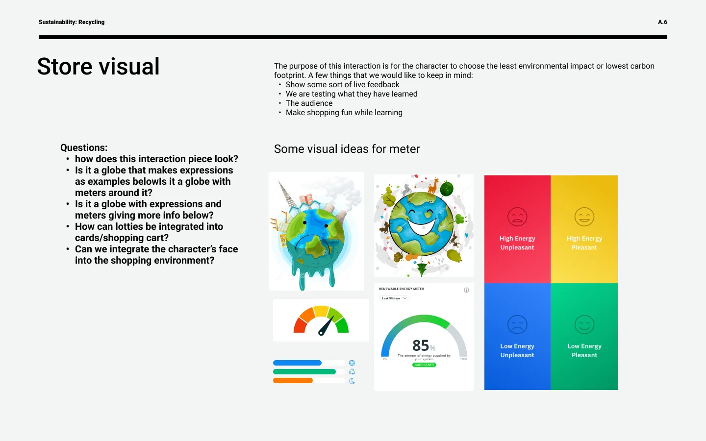 Layout ideation, interaction concept 06